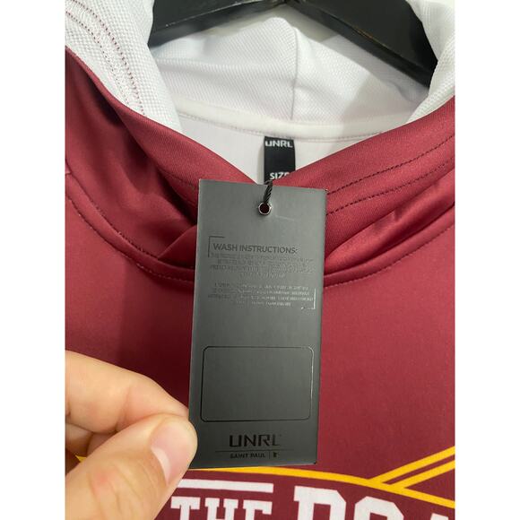 NWT Minnesota Gophers Row the Boat UNRL Brand Short Sleeve Hoodie Size M - Picture 7 of 12